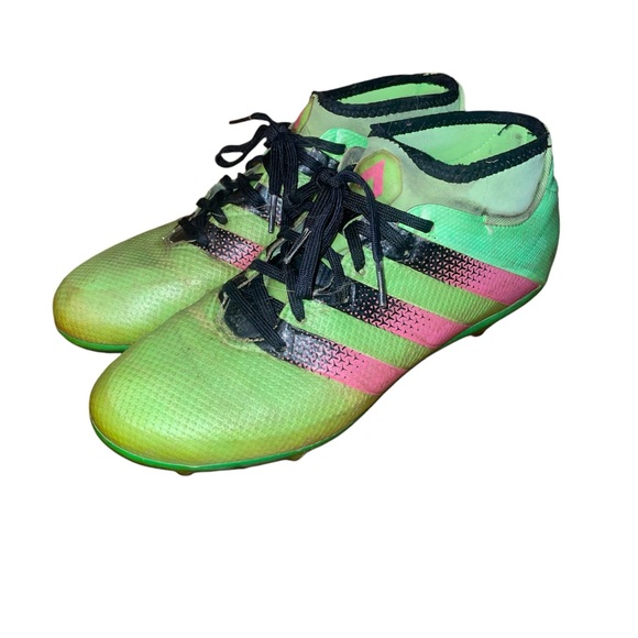 Adidas Mens Rare Ace 16.2 Primemesh FG AQ2552 Lime Green Soccer Cleats 7.5 - Picture 1 of 9